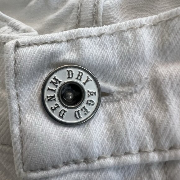 James Jeans White Jeans Bootcut Flare Dry Aged Denim Low Rise Western Coastal - Picture 6 of 13